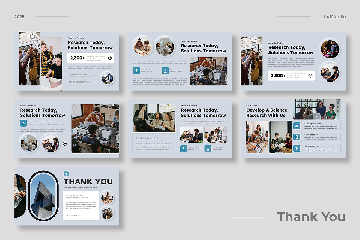 Science Research Keynote Template, a Presentation Template by fluffstudio (Photo 4 of 4)