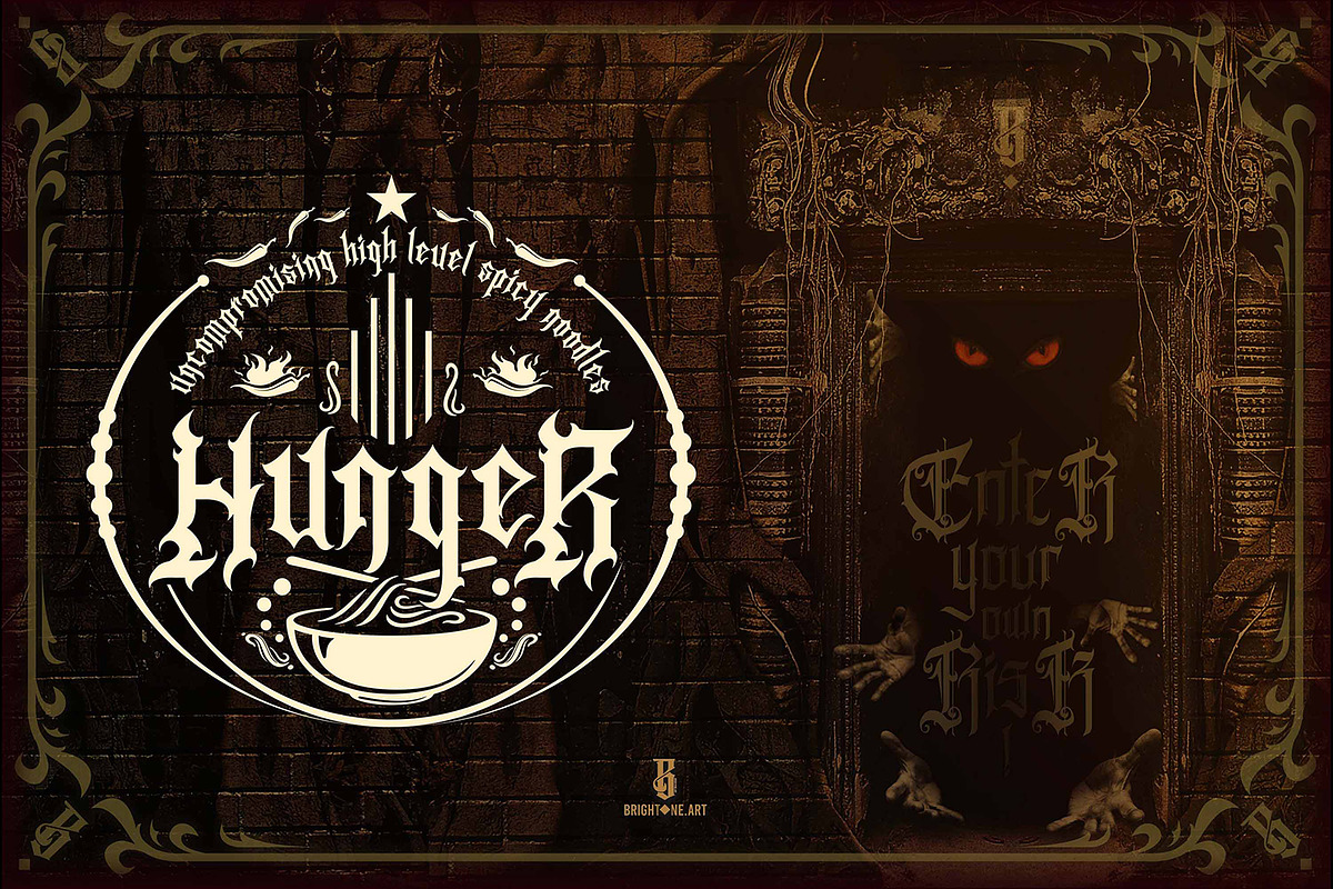 Rogusta - Blackletter Font, a Blackletter Font by Brightone (Photo 7 of 8)