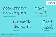 Skriva handwriting font, a Script Font by Letradora (Thumbnail 6 of 6)