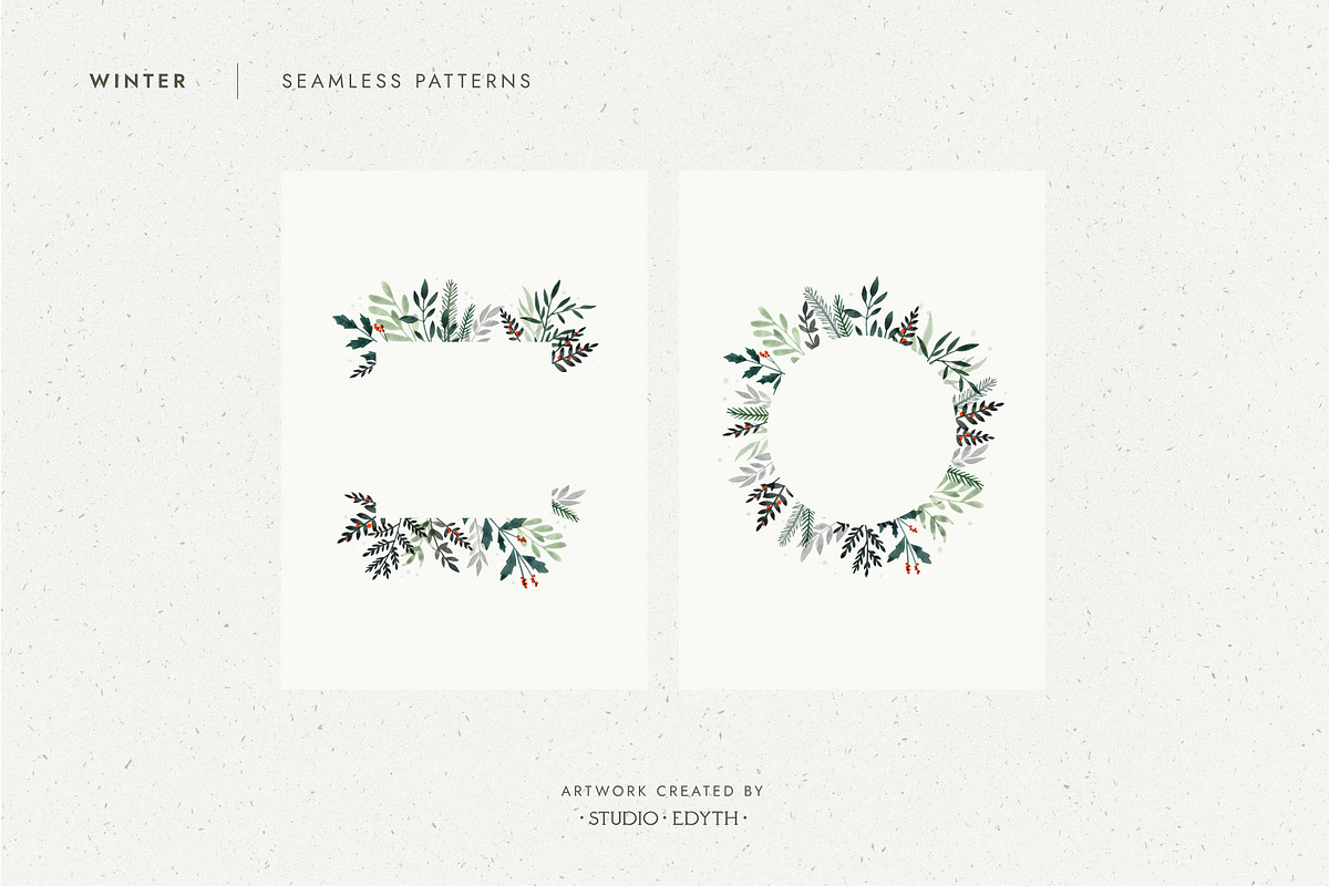 Watercolor Winter Bundle, an Illustration by Studio Edyth (Photo 4 of 6)