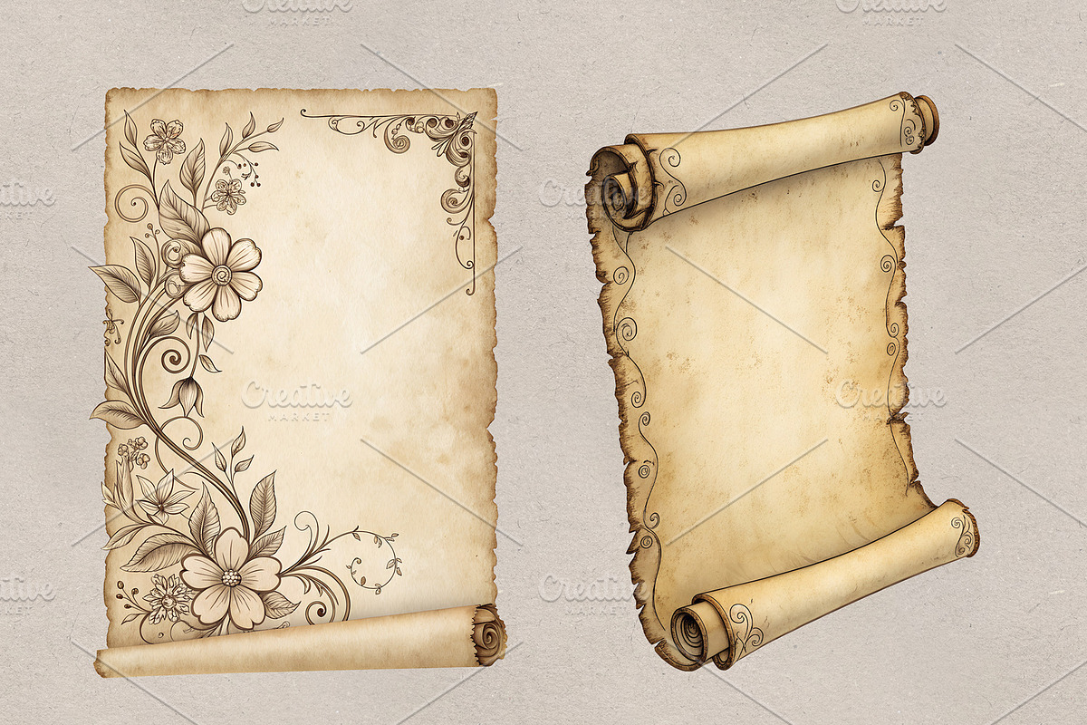 Vintage Decorative Borders & Frames, a Decorative Illustration by MRI STUDIO (Photo 25 of 34)