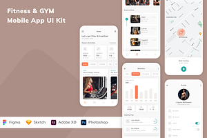 Fitness & GYM Mobile App UI Kit