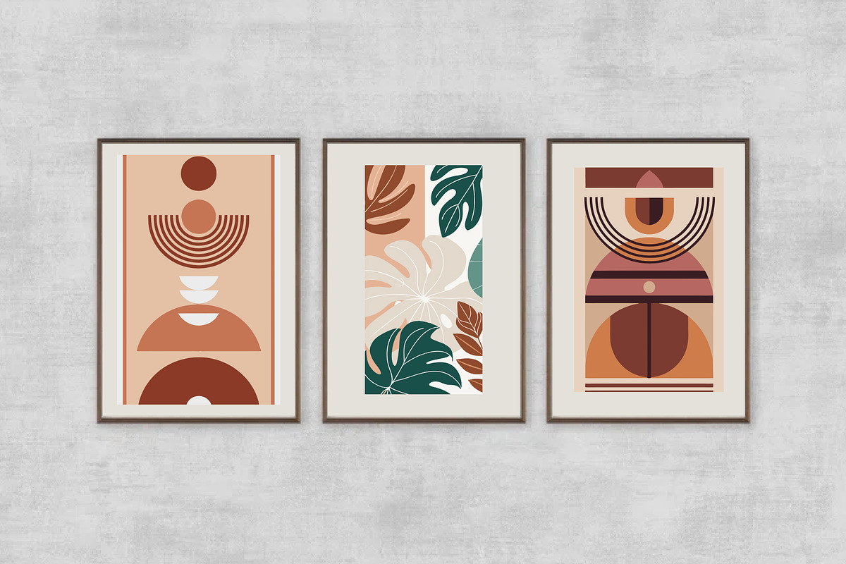 Modern Digital Wall Art Bundle, a Wallpaper Graphic by Helospace (Photo 5 of 10)