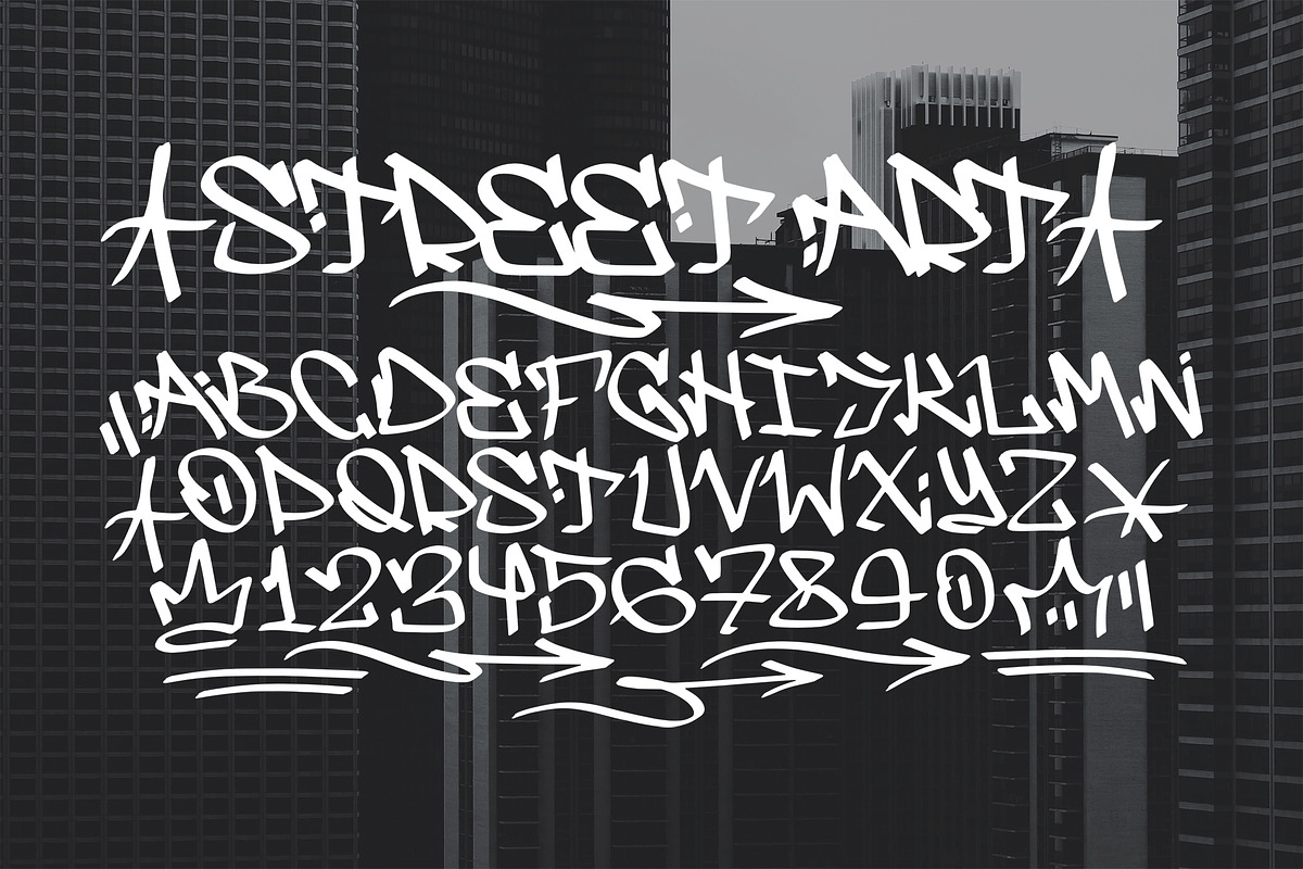Graffiti font / street art font., a Handwritten Font by Nomber_86 (Photo 2 of 3)