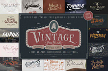 Vintage Font Bundle Super Sale