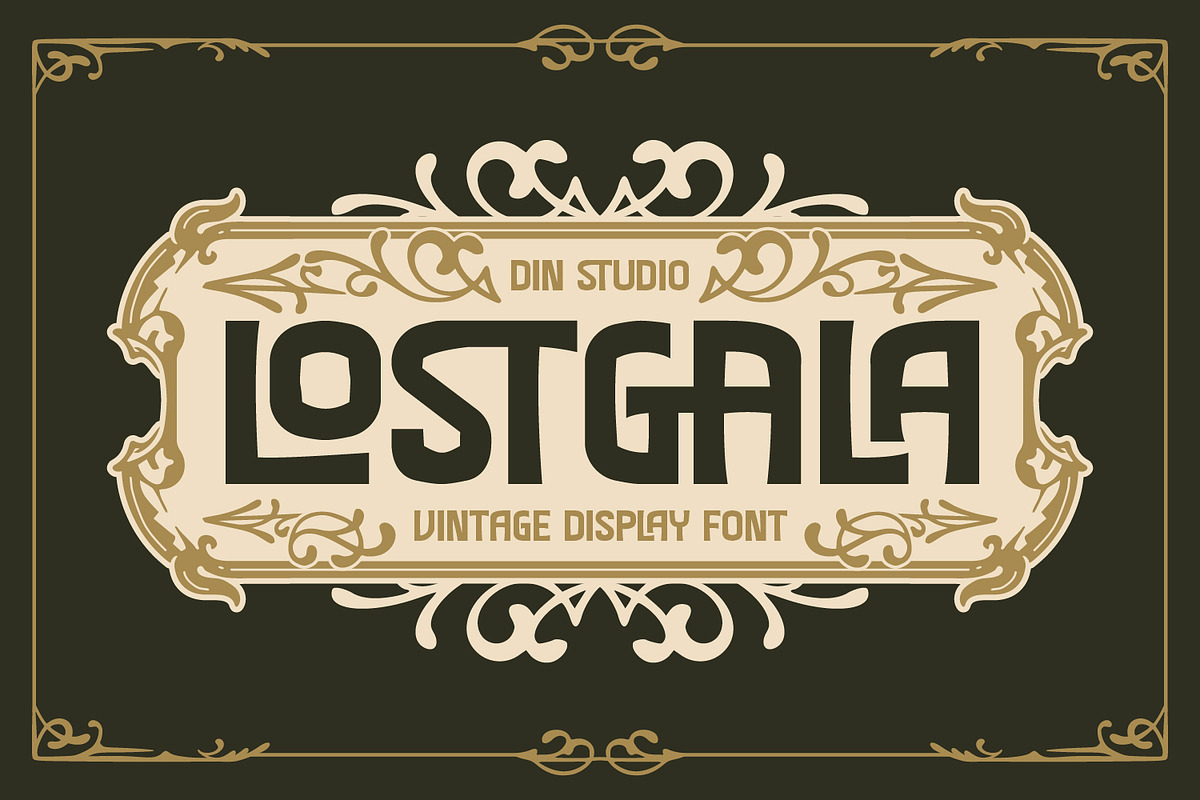 Lostgala, a Symbol Font by Vintage Division (Photo 1 of 15)