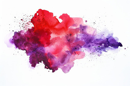 Red and pink watercolor ink splash,, a Background Photo by Pixeness