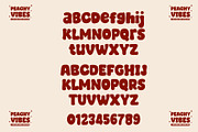 Peachy Vibes A Cute Retro Font, a Handwritten Font by Prestige Artsy Studio (Thumbnail 9 of 9)