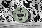Woodland Shadows Vector Collection, a Decorative Illustration by rouxsupplyco (Thumbnail 7 of 15)