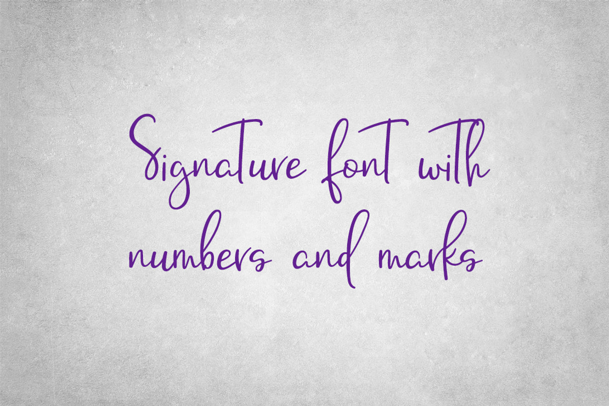 Signature font, a Script Font by JuliaKJ (Photo 1 of 3)