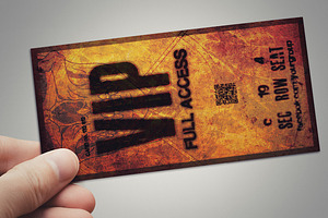 Halloween VIP PASS Card