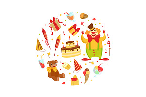 Birthday Party Banner Template, an Illustration by TopVectors