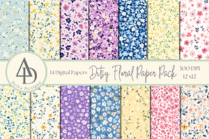Ditsy Floral Paper Pack