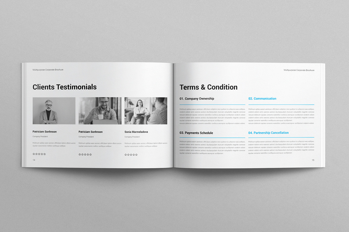 Multipurpose Brochure Landscape, a Brochure Template by E-Type (Photo 6 of 7)