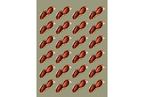 Peanuts with shell isolated on color, a Food & Drink Photo by Yulia Furman