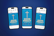 Blue Vintage Good Friday Flyer Set, a Flyer Template by The Good Store (Thumbnail 2 of 2)