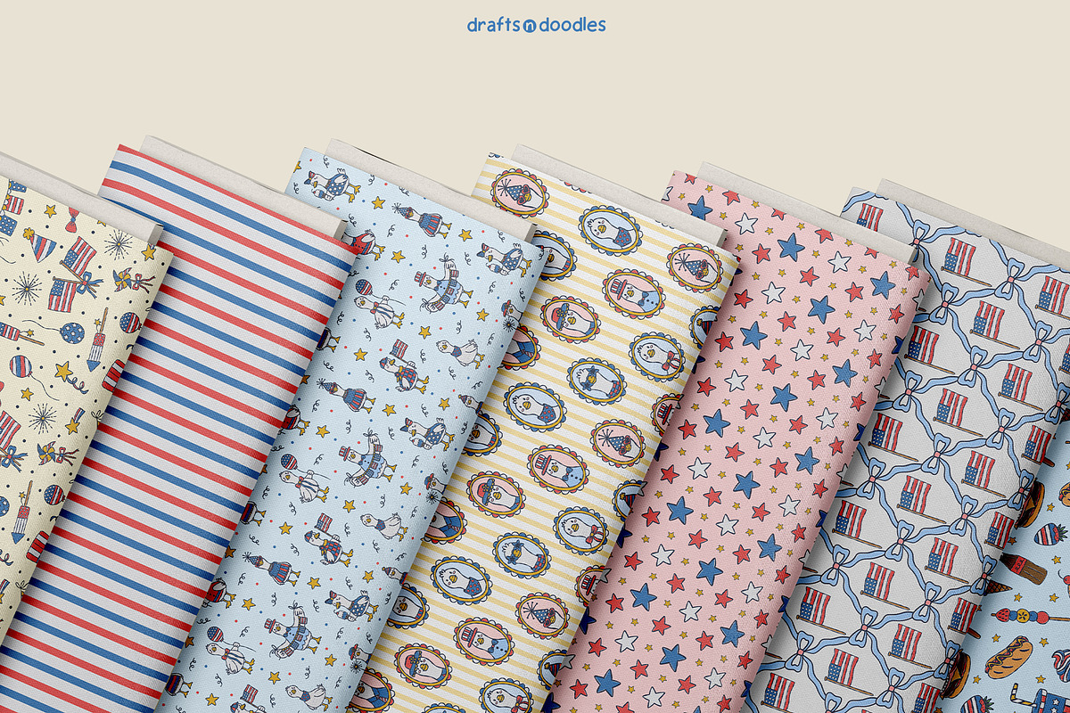 4th of July Preppy Patriotic Bundle, an Object Illustration by Drafts n Doodles (Photo 12 of 14)