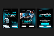 AI Assistant Instagram Carousel, a Social Media Template by Jiwstudio (Thumbnail 2 of 4)