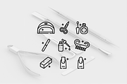 Nail care line icons, an Outline Icon by Lyolya Profitrolya (Thumbnail 2 of 2)
