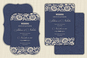 Wedding Set. Pattern and Invitation., a Card Template by NataLito (Thumbnail 4 of 10)