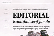 Mountella - 18 Serif Font Family, a Serif Font by Kereatype (Thumbnail 5 of 15)