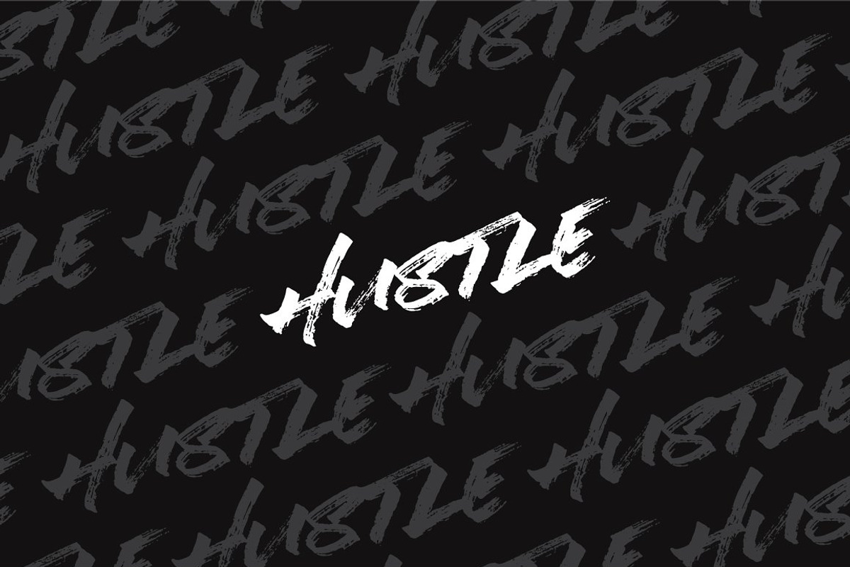 SALE | Hustle Brush, a Font by Hustle Supply Co. (Photo 16 of 16)