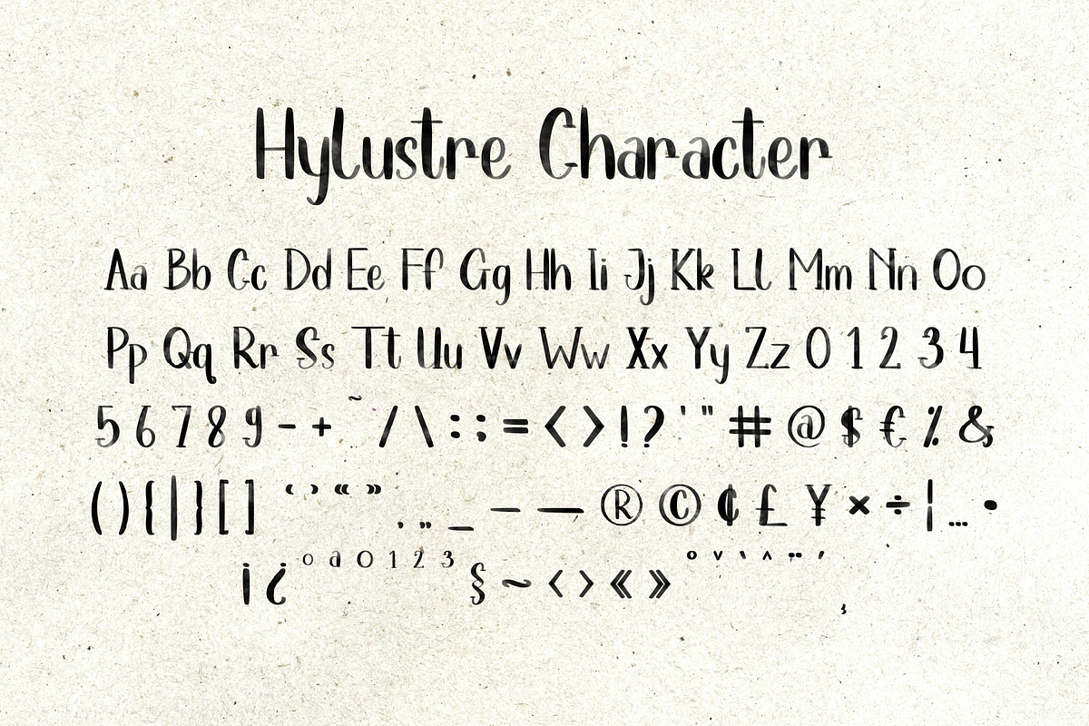 Hylustre - Watercolor Inked Display, a Script Font by Indotype Foundry (Photo 7 of 10)