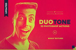 Duotone Photoshop Actions & Textures