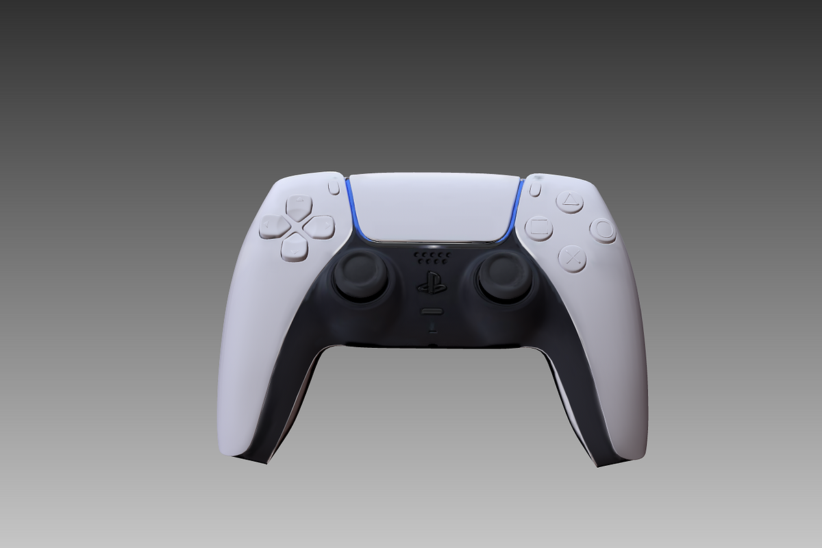 PLAYSTATION 5 + DUALSENSE low-poly, an Object 3D Model by 2$ SHOP (Photo 3 of 7)