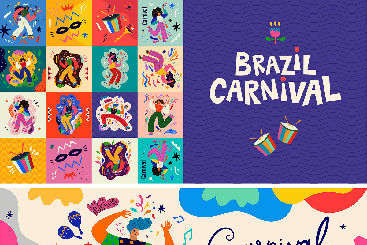 Brazil Carnival collection, an Object Illustration by MoleskoStudio (Photo 5 of 15)