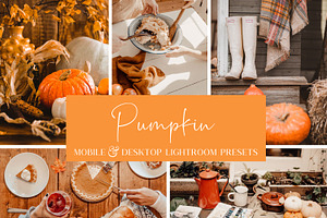 5 PUMPKIN LIGHTROOM PRESETS