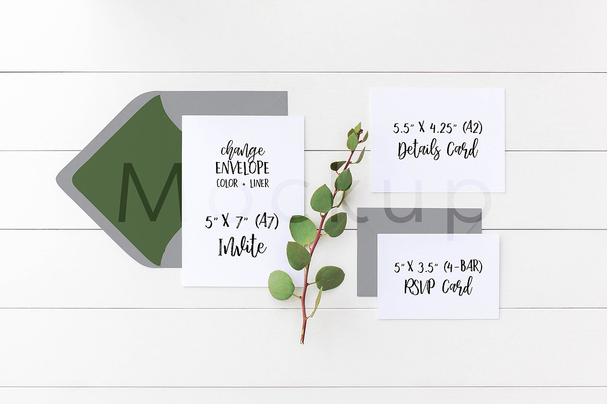 Wedding Suite Mockup - Manzanita S4, a Print Template by ILLONA GRAPHICS (Photo 4 of 5)