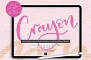 Procreate Crayon Texture Brushes, a Brush Add-On by My Fancy Design Shop (Thumbnail 1 of 11)