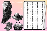 Procreate Vintage Clothes brushes, a Brush Add-On by Revabrush (Thumbnail 7 of 10)