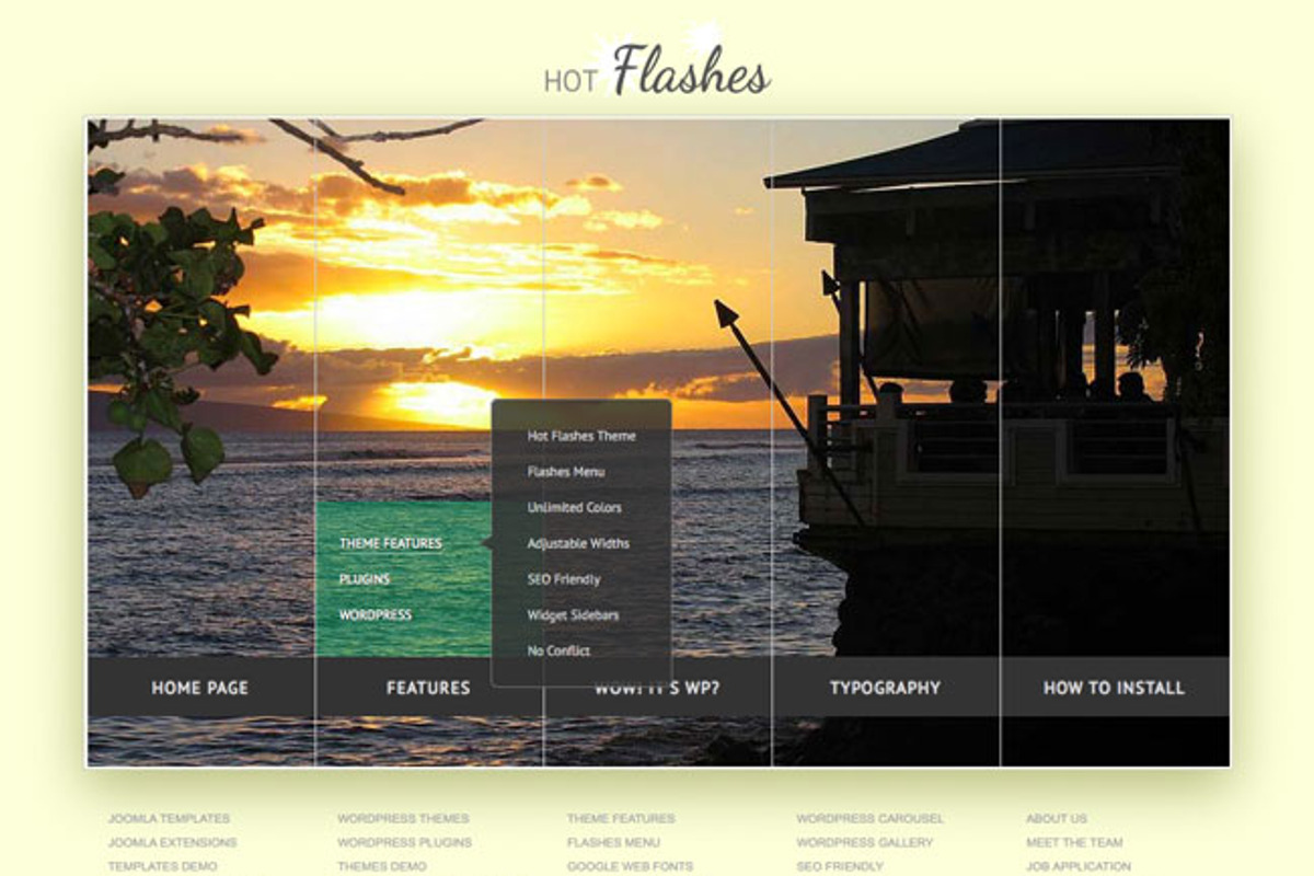 Hot Flashes, a WordPress Template by hot-themes (Photo 1 of 5)