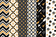 Black Bohemian Glitter Digital Paper, a Pattern Graphic by Amanda Ilkov (Thumbnail 2 of 3)