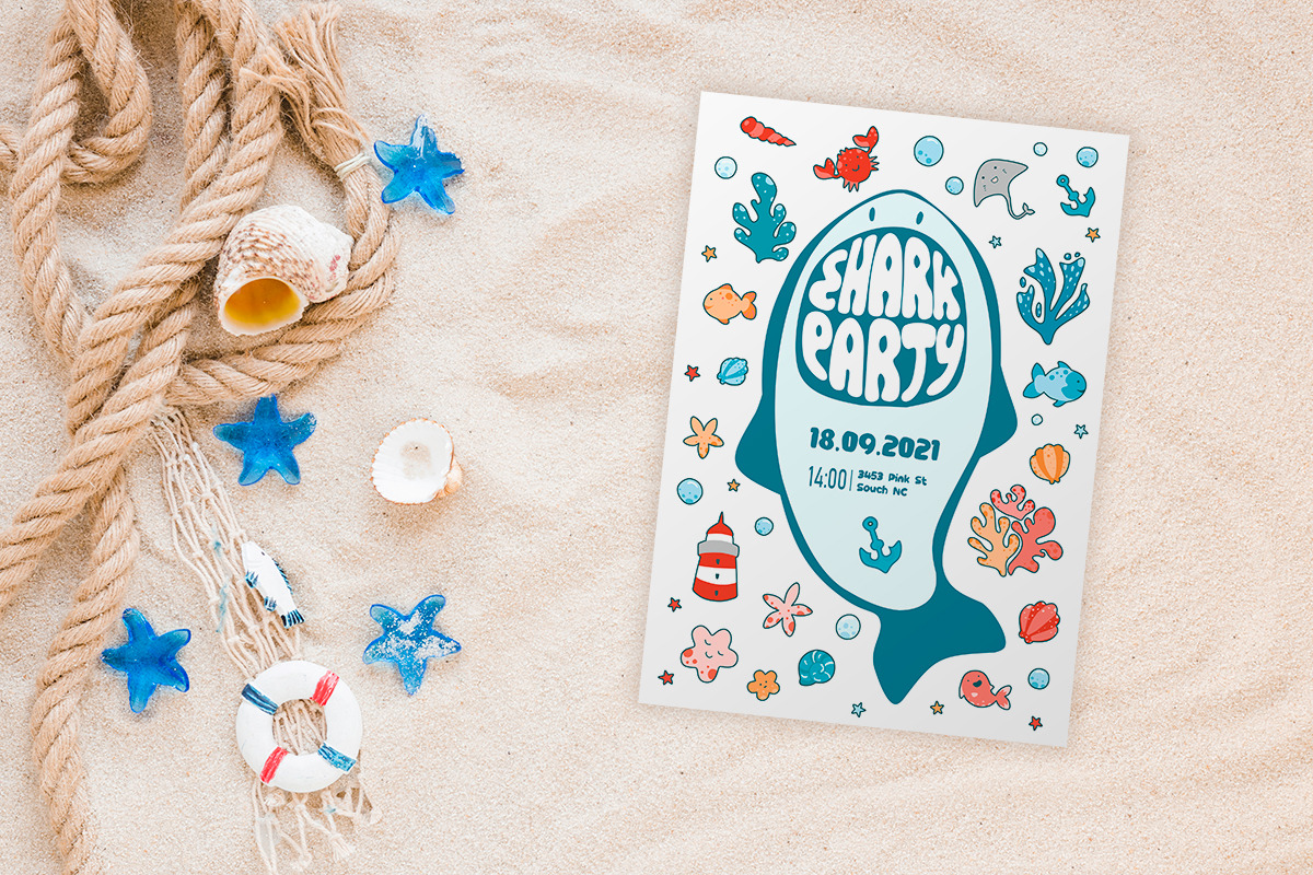 Baby Shark Party / Underwater World, an Illustration by LaVika (Photo 10 of 11)