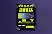 Disco Night Music Flyer, a Flyer Template by Tokosatsu (Thumbnail 2 of 3)