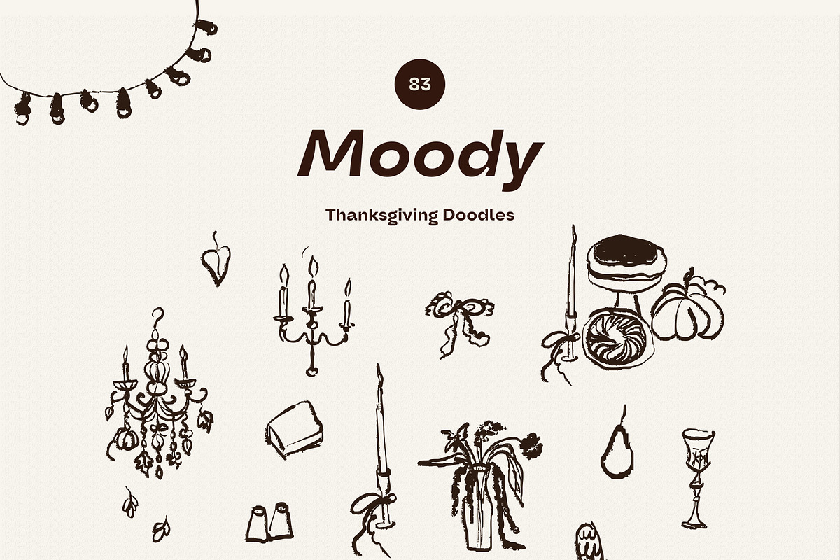 Moody Fall Watercolor & Doodles, an Object Graphic by divanovskaya_nv (Photo 10 of 19)