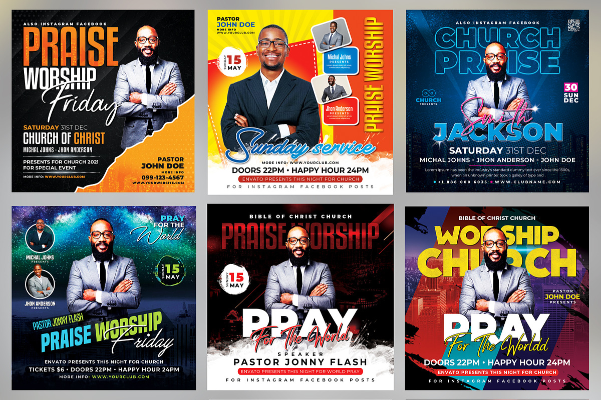 150+ Church Flyers Bundle, a Flyer Template by AfzaalGraphics (Photo 16 of 18)