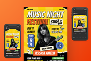 Music Flyer Set, a Flyer Template by SquidPixey (Thumbnail 4 of 5)
