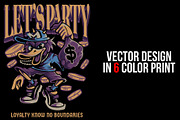 Let's Party Illustration, a Person Illustration by badsyxn (Thumbnail 2 of 5)