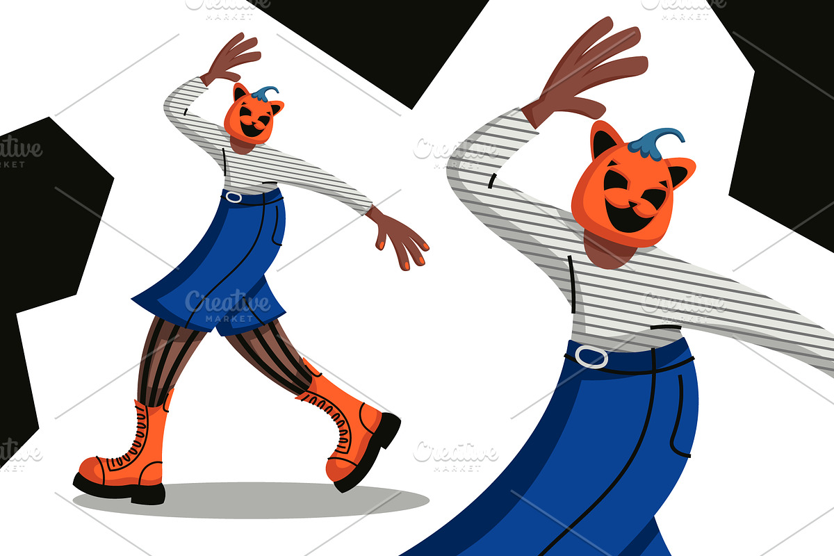 Halloween Characters & Gift Cards, a Seasonal Illustration by Panna Limon Store (Photo 3 of 9)
