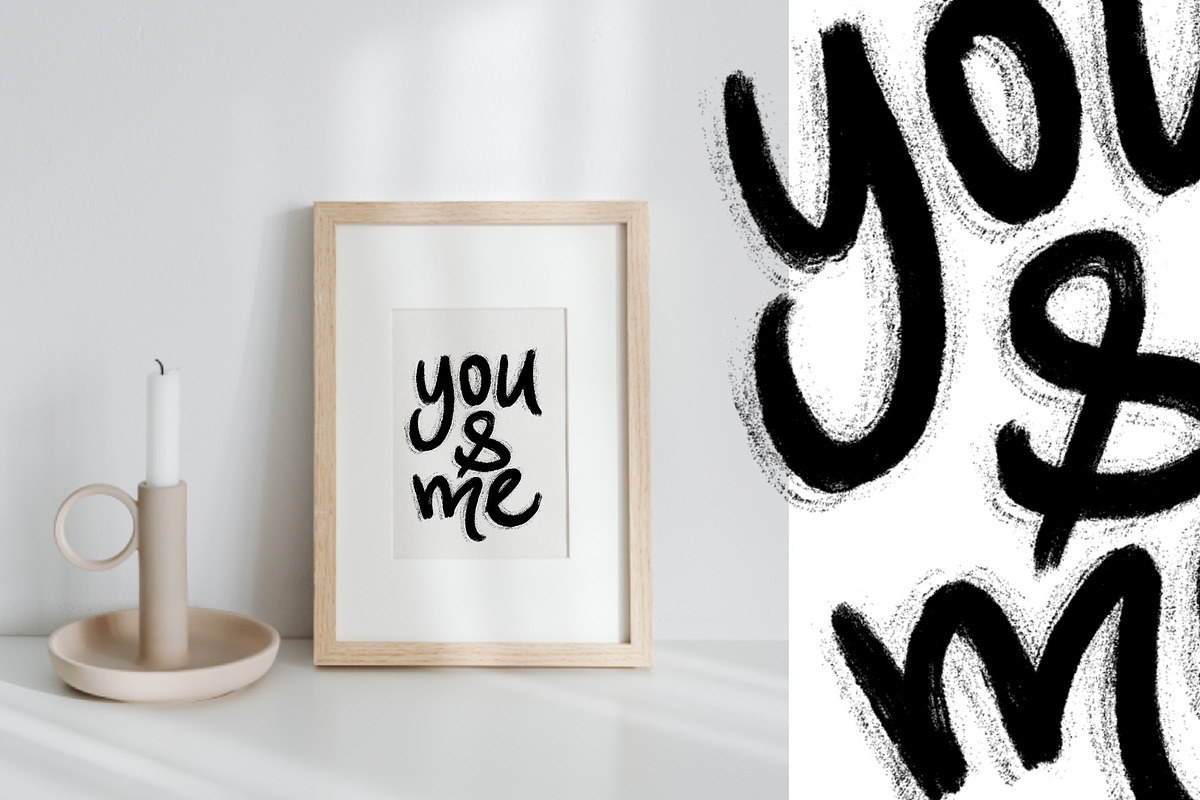 Valentines Day Ink Lettering, an Object Graphic by Helga Wigandt (Photo 2 of 8)