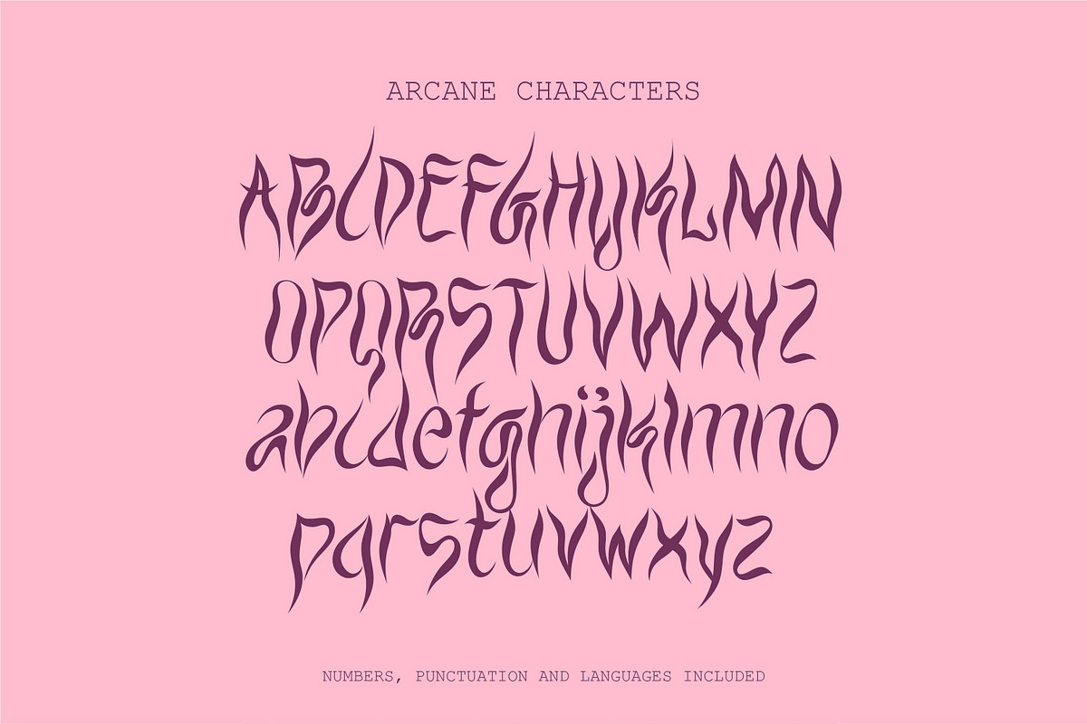 Arcane - Witchcore Mystical Font, a Blackletter Font by Struvictory.art (Photo 3 of 9)