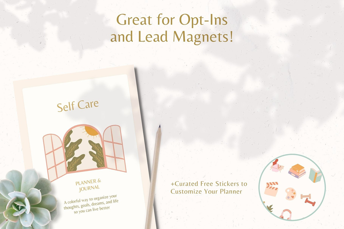 Self Care and Wellness Life Planner, a Magazine Template by Creative Day (Photo 6 of 7)