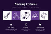 Music Doodle Icon Set, an Outline Icon by Vectors Market (Thumbnail 2 of 8)