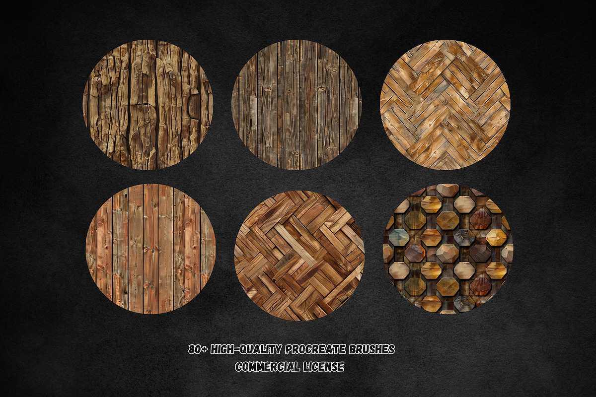 80 Wood Never-Ending Texture Brushes, a Brush Add-On by Torus1 (Photo 2 of 8)