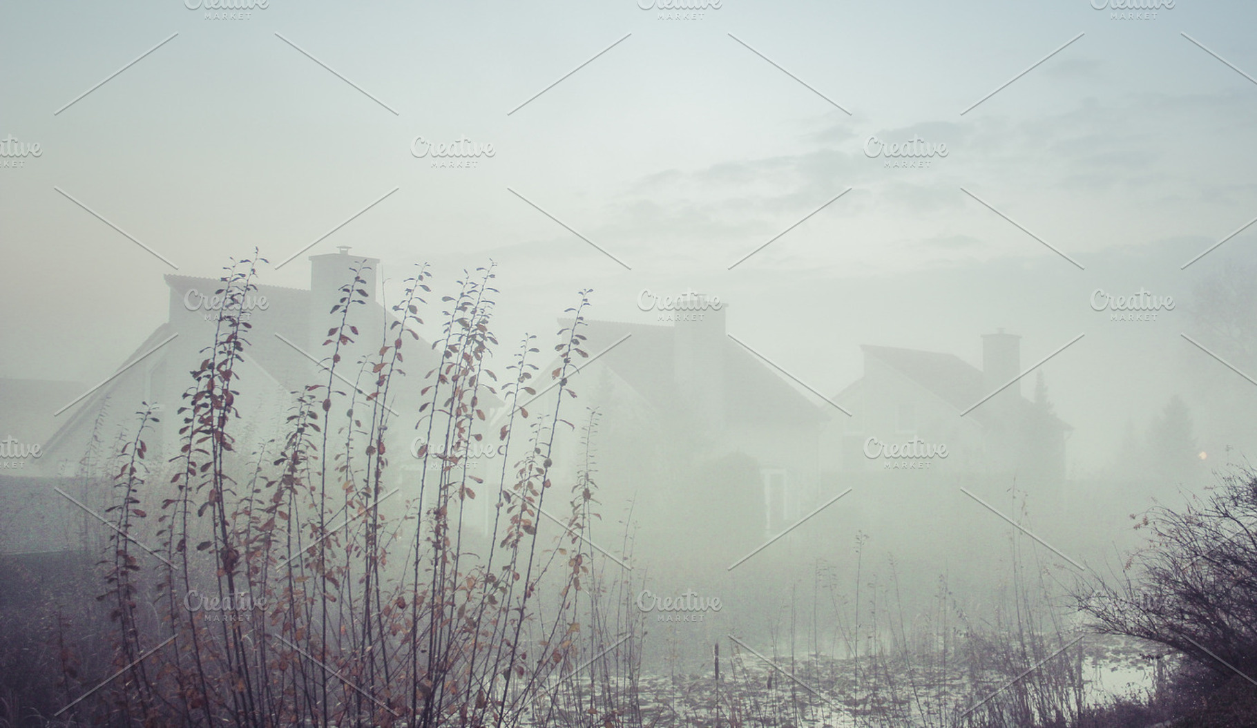 Mist stock photo containing mist and sky