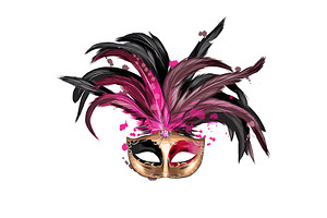 Carnival venetian mask
